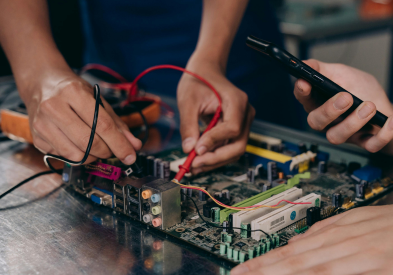 Desktop repair technicians providing professional IT support